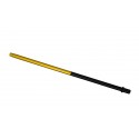 AL-MANI Shisha Alu-Slim Mundstück 50-50 Black-Gold L 37cm